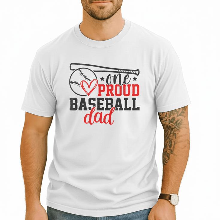 One Proud Baseball Dad Sporty Humor Men T-Shirt