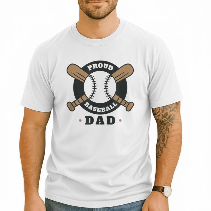 Proud Baseball Dad Men T-Shirt