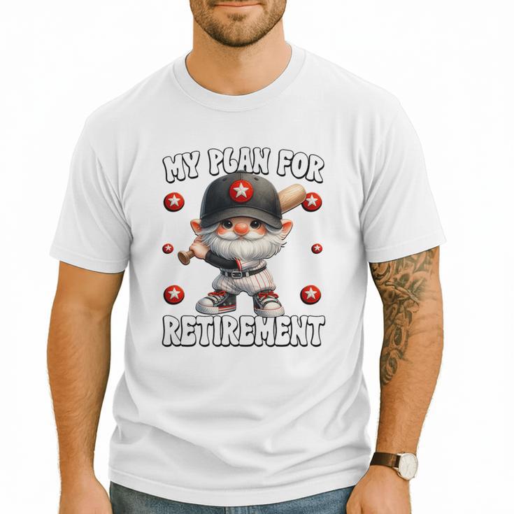 Retired Baseball Dad Coach Gnome For Baseball Retirement Premium Tri-Blend Men T-Shirt