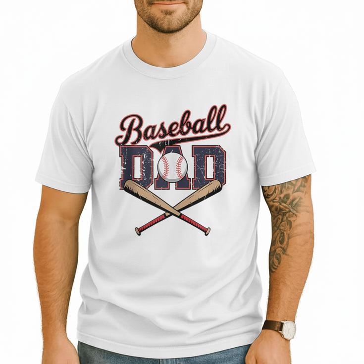 Vintage Baseball Dad For Game Day Father's Day Toddler Kids Men T-Shirt