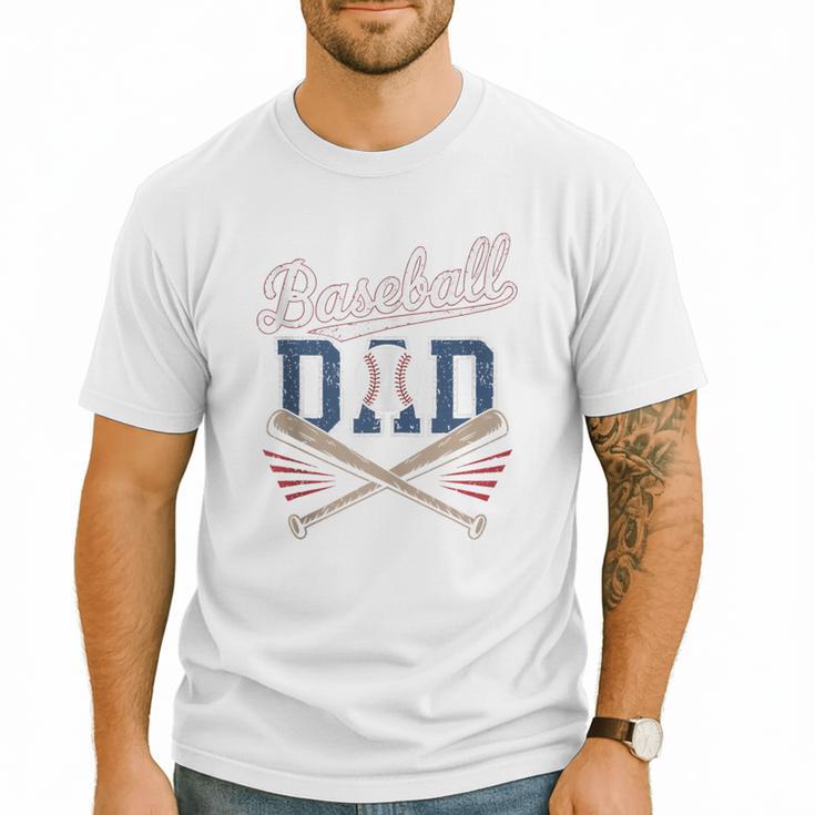 Vintage Baseball Dad Humor Father's Day Sport Lovers Men T-Shirt