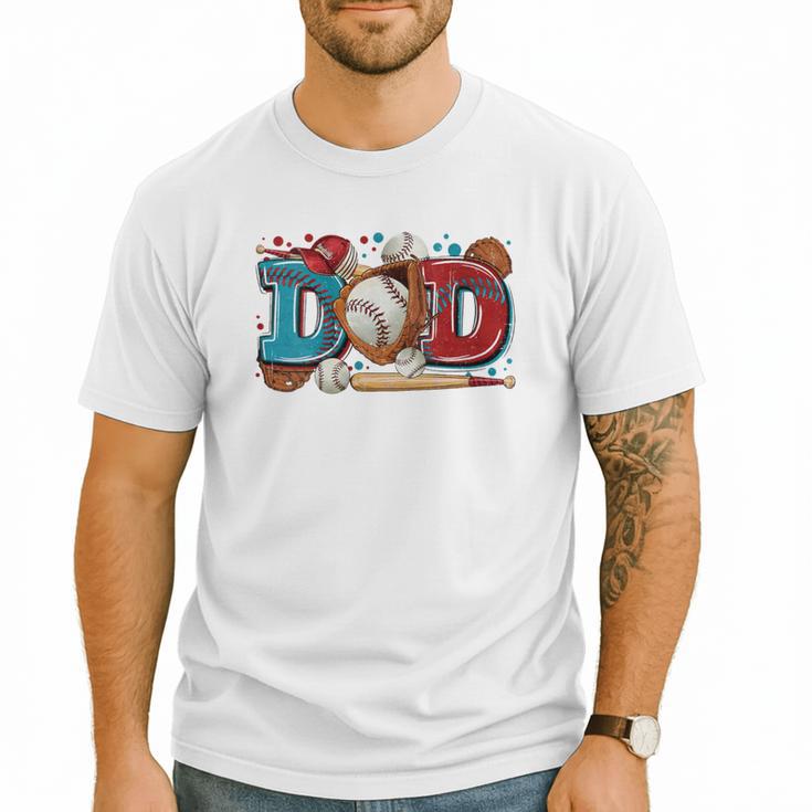 Women's Baseball Dad Father's Day Softball Baseball Player Coach Men Men T-Shirt