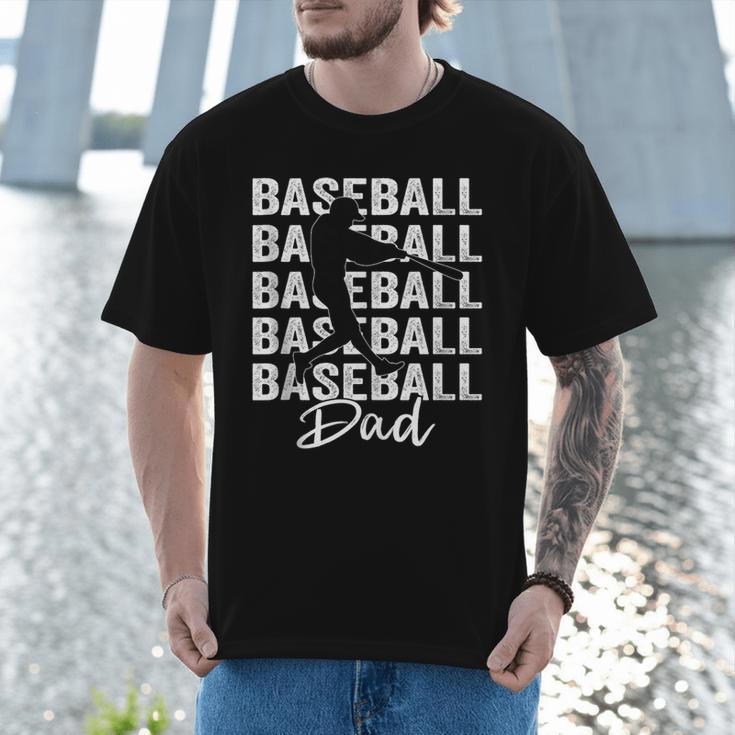 Baseball Dad Baseball Bat Sports Father's Day Men Men T-Shirt Baseball Dad Baseball Bat Sports Father's Day Men Men T-Shirt