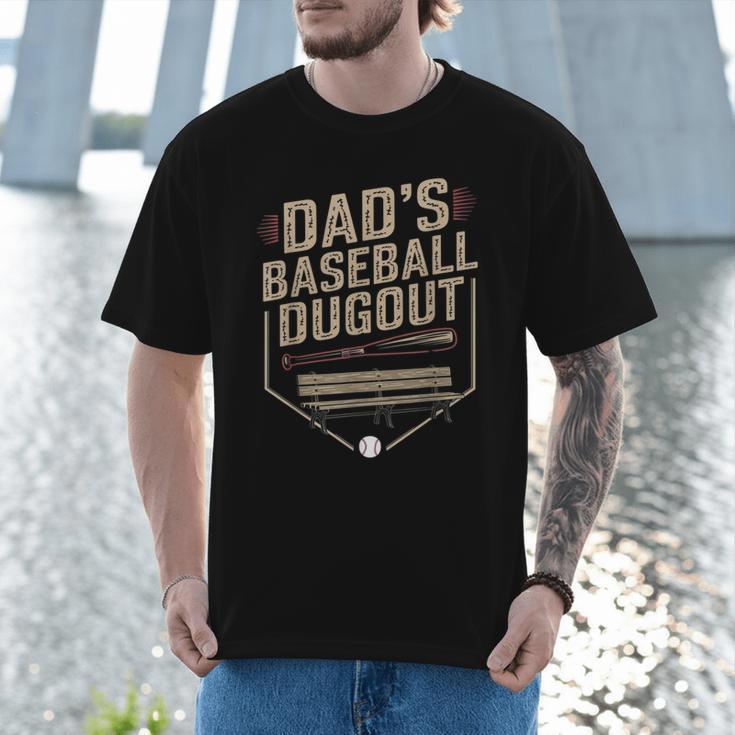 Baseball Baseball Dad Dugout Family Matching Men T-Shirt Baseball Baseball Dad Dugout Family Matching Men T-Shirt