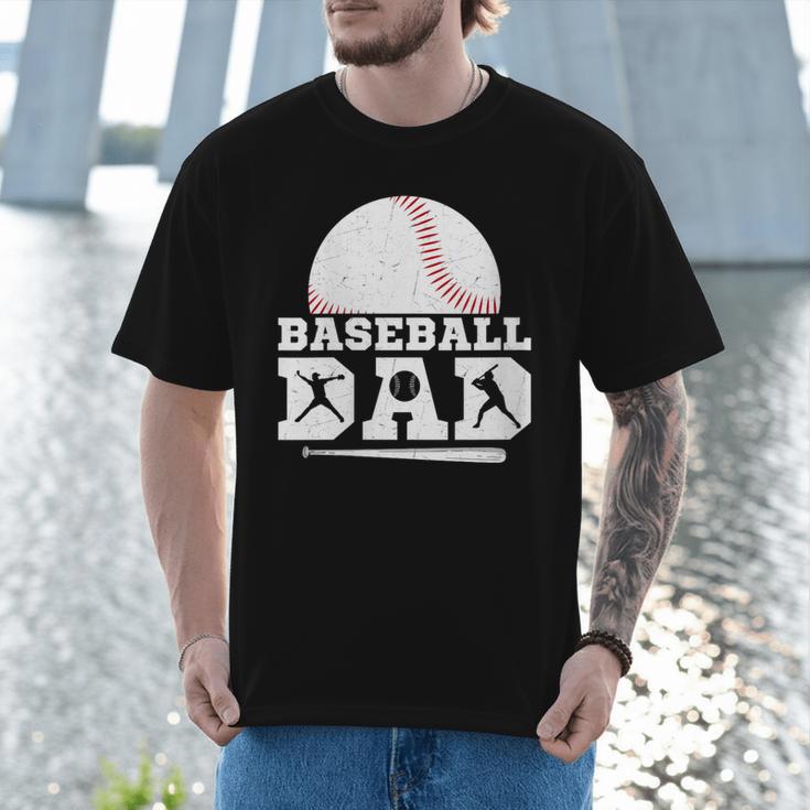 Baseball Dad Father Sport Fan Men T-Shirt Baseball Dad Father Sport Fan Men T-Shirt