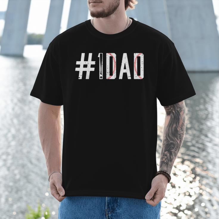 Baseball Dad Father's Day Baseball Player Fan Daddy Papa Men T-Shirt Baseball Dad Father's Day Baseball Player Fan Daddy Papa Men T-Shirt