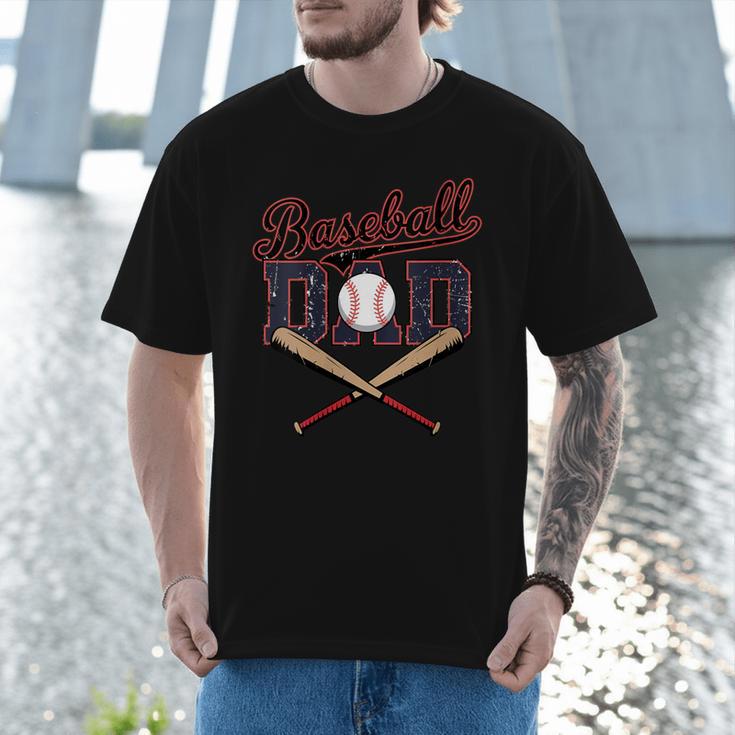 Baseball Dad Father's Day Vintage Retro Sarcastic Dad Men T-Shirt Baseball Dad Father's Day Vintage Retro Sarcastic Dad Men T-Shirt