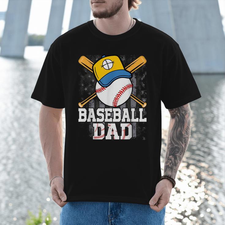 Baseball Dad Happy Fathers Day For Men Boys Kids Men T-Shirt Baseball Dad Happy Fathers Day For Men Boys Kids Men T-Shirt
