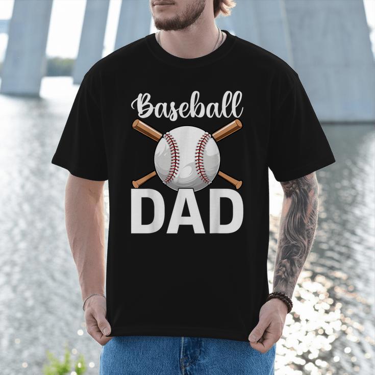 Baseball Dad Happy Fathers Day For Men Boys Men T-Shirt Baseball Dad Happy Fathers Day For Men Boys Men T-Shirt