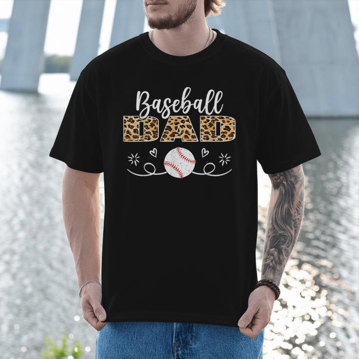Baseball Dad Leopard Baseball Player Men T-Shirt Baseball Dad Leopard Baseball Player Men T-Shirt