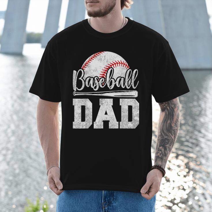 Baseball Dad Baseball Player Game Day Father's Day Men T-Shirt