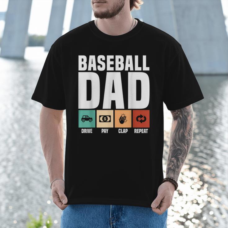 Baseball Dad Proud Little Slugger Father Humor Men T-Shirt Baseball Dad Proud Little Slugger Father Humor Men T-Shirt