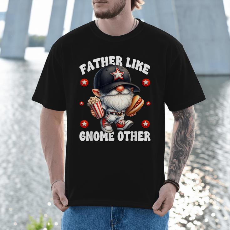 Baseball Dad Saying Hot Dog Gnome Pun For Fathers Day Men T-Shirt Baseball Dad Saying Hot Dog Gnome Pun For Fathers Day Men T-Shirt