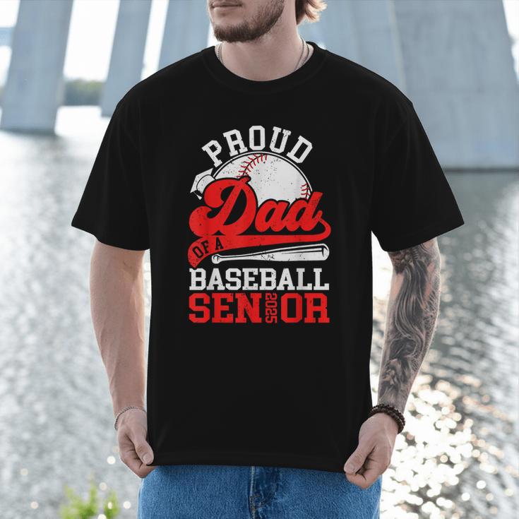 Baseball Dad Shirt Proud Dad Of A Baseball 2025 Senior Men T-Shirt