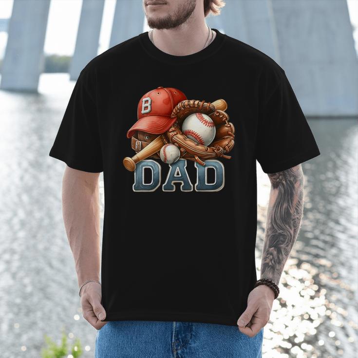 Baseball Dad Spectator Father's Day Game Day Youth Baseball Men T-Shirt