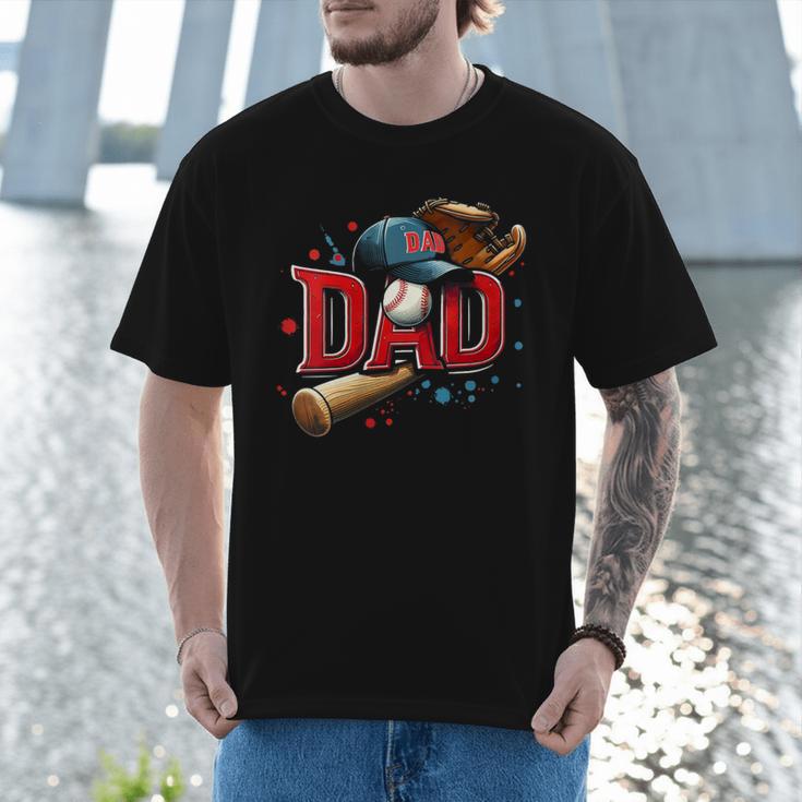 Baseball Dad Sport Fan Father Men Baseball Fathers Day Men T-Shirt
