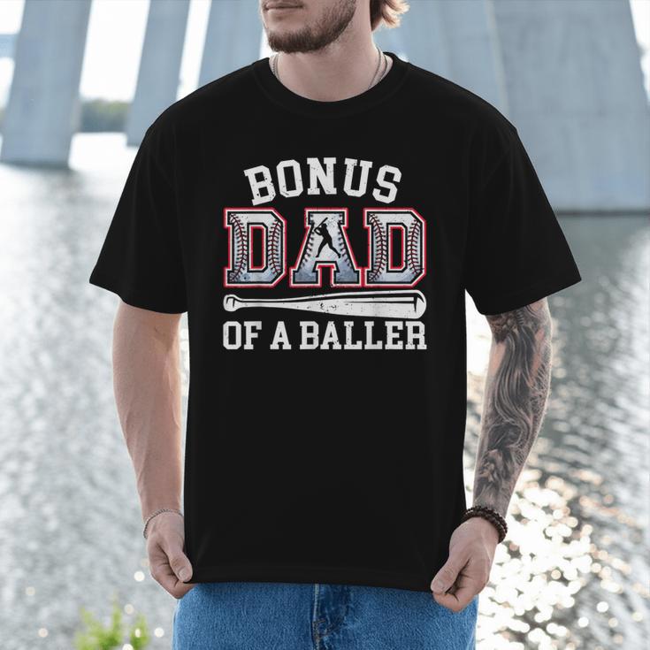 Bonus Dad Shirt Baseball Dad Fathers Day Men T-Shirt Bonus Dad Shirt Baseball Dad Fathers Day Men T-Shirt