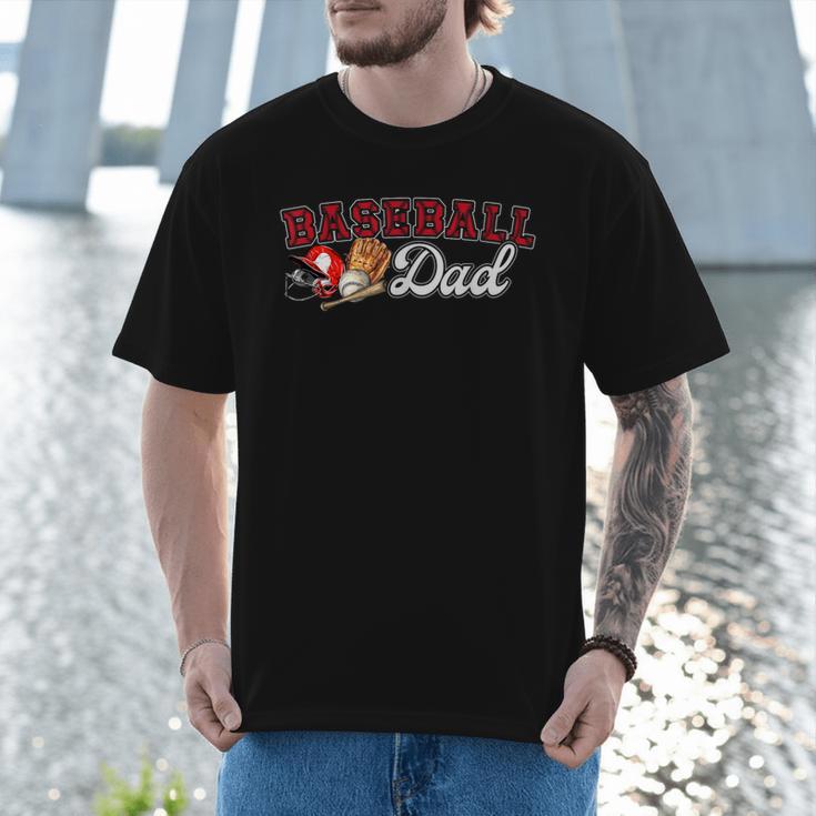 Cheer Baseball Dad My Favorite Cheerleader Calls Me Dad Red Men T-Shirt Cheer Baseball Dad My Favorite Cheerleader Calls Me Dad Red Men T-Shirt