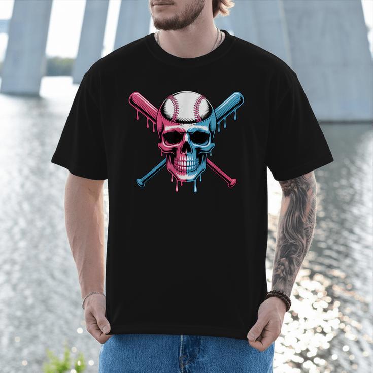 Cool Baseball Ice Cream Dripping Baseball Dad Baseball Lover Men T-Shirt Cool Baseball Ice Cream Dripping Baseball Dad Baseball Lover Men T-Shirt