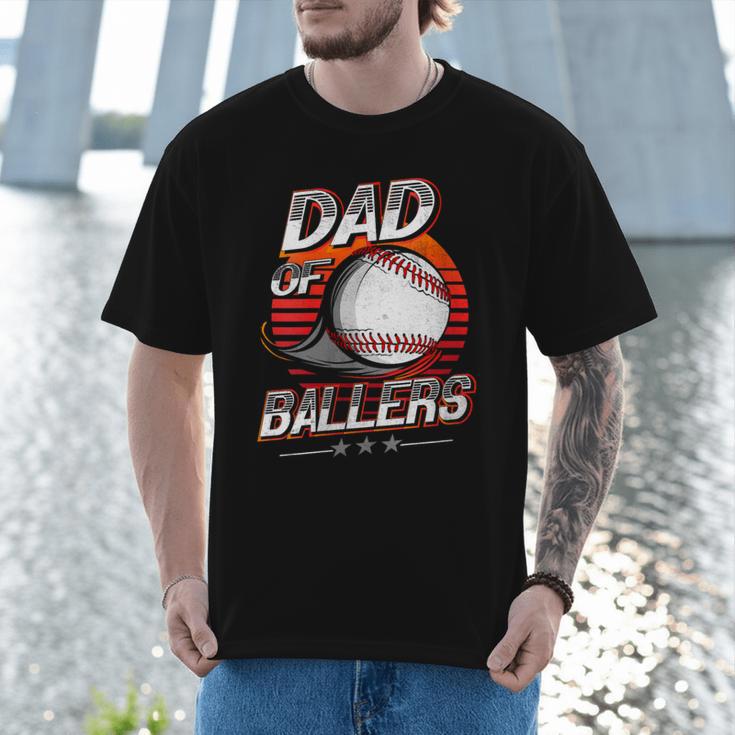 Dad Of Ballers Shirt Volleyball Baseball Dad Of Baller Men T-Shirt Dad Of Ballers Shirt Volleyball Baseball Dad Of Baller Men T-Shirt