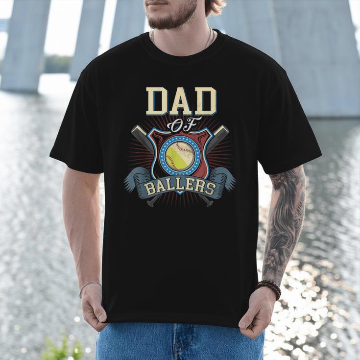 Dad Of Ballers Volleyball Baseball Dad Of Baller Dad Of Men T-Shirt Dad Of Ballers Volleyball Baseball Dad Of Baller Dad Of Men T-Shirt