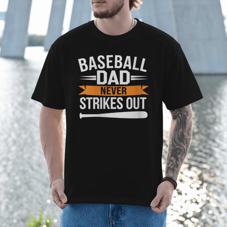 Father Fathers Day Baseball Lovers Baseball Dad Homerun Men T-Shirt Father Fathers Day Baseball Lovers Baseball Dad Homerun Men T-Shirt