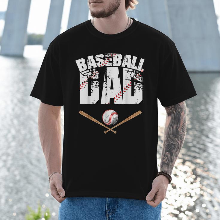 Fathers Day Baseball Dad Men T-Shirt