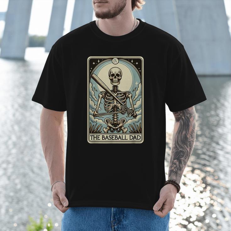 Retro Skeleton Baseball Dad Tarot Card Halloween Sport Lover Men T-Shirt Retro Skeleton Baseball Dad Tarot Card Halloween Sport Lover Men T-Shirt