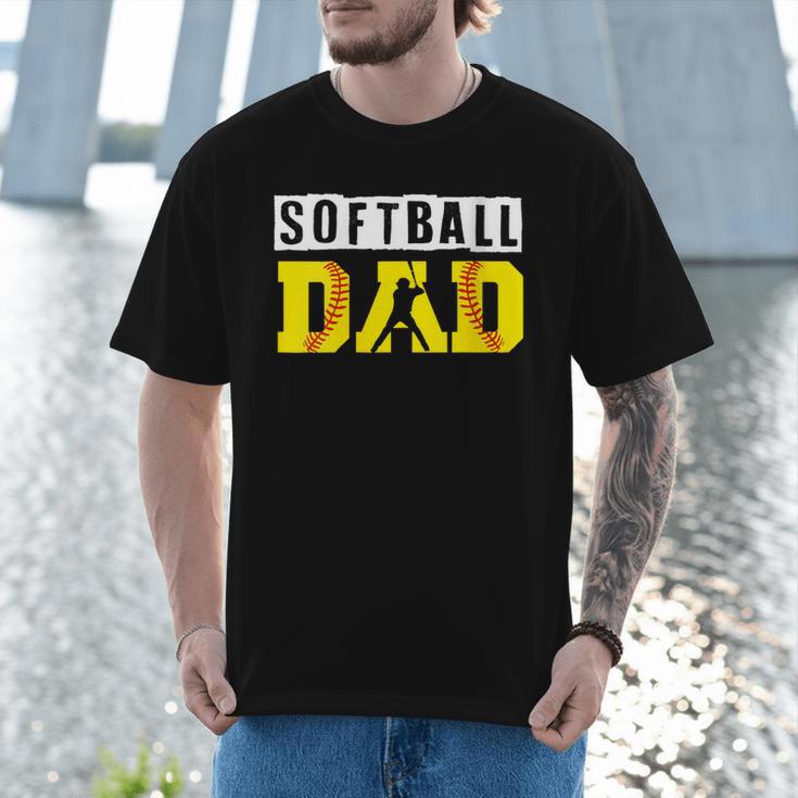 Softball Dad Like A Baseball Dad Definition Men T-Shirt