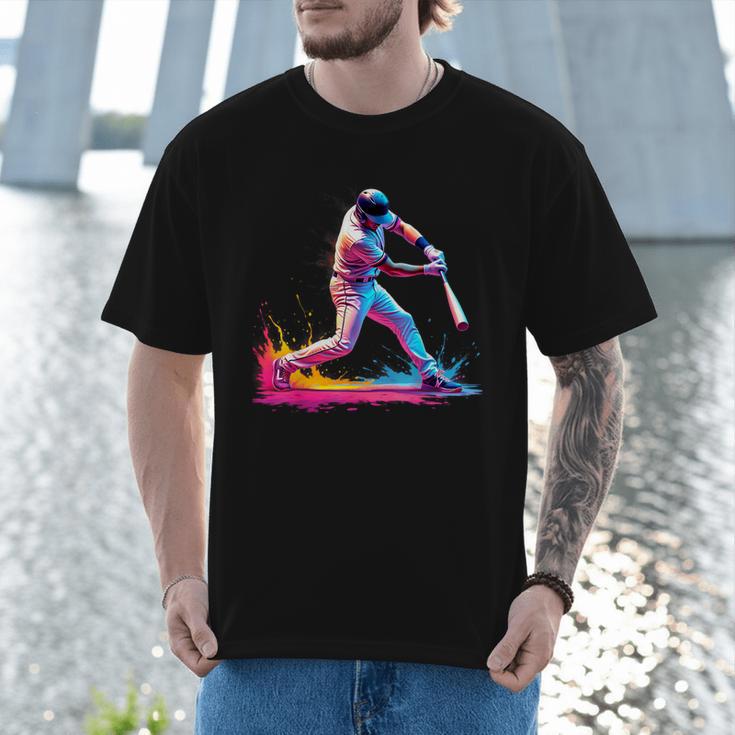 Tie Dye Baseball Dad Fathers Day Men T-Shirt Tie Dye Baseball Dad Fathers Day Men T-Shirt