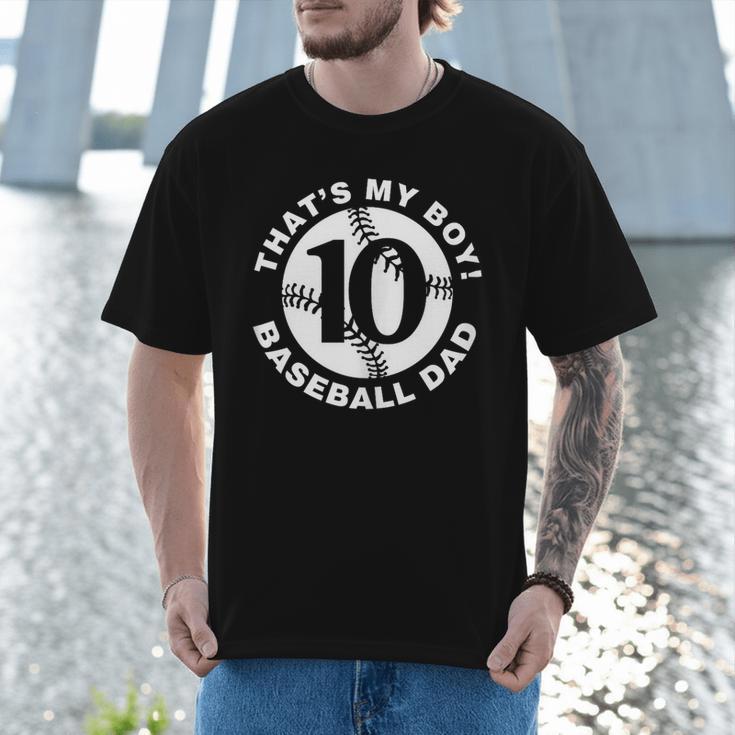 Vintage That's My Boy 10 Proud Baseball Dad Father's Day Men T-Shirt Vintage That's My Boy 10 Proud Baseball Dad Father's Day Men T-Shirt