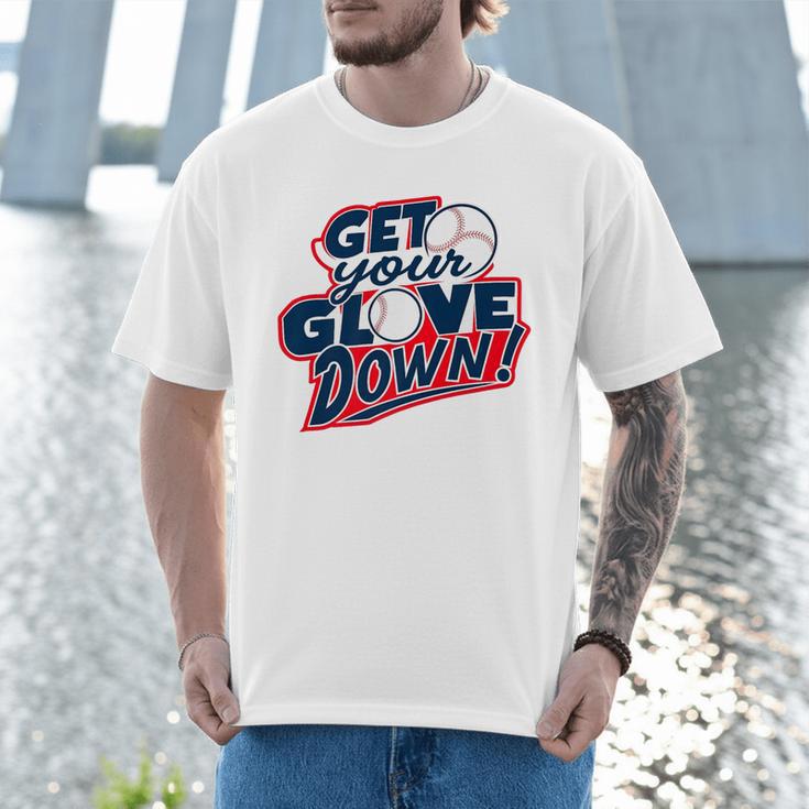 Baseball Dad Coach Training Saying Get Your Glove Down Premium Men T-Shirt Baseball Dad Coach Training Saying Get Your Glove Down Premium Men T-Shirt