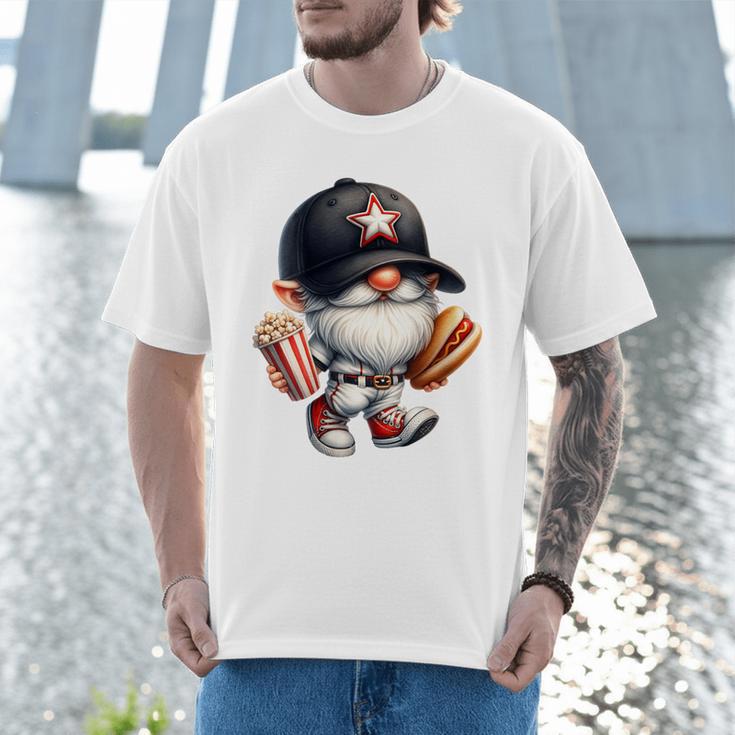 Baseball Dad Gnome Grandpa For Men Baseball Hot Dog Men T-Shirt Baseball Dad Gnome Grandpa For Men Baseball Hot Dog Men T-Shirt