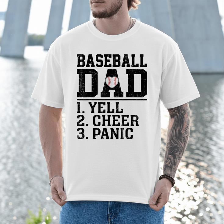Baseball Dad Parent Of Player Family Sports Fan Lover Men T-Shirt