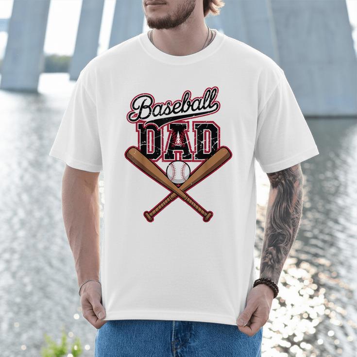 Baseball Dad Vintage Father's Day Family Humor Sport Lovers Men T-Shirt