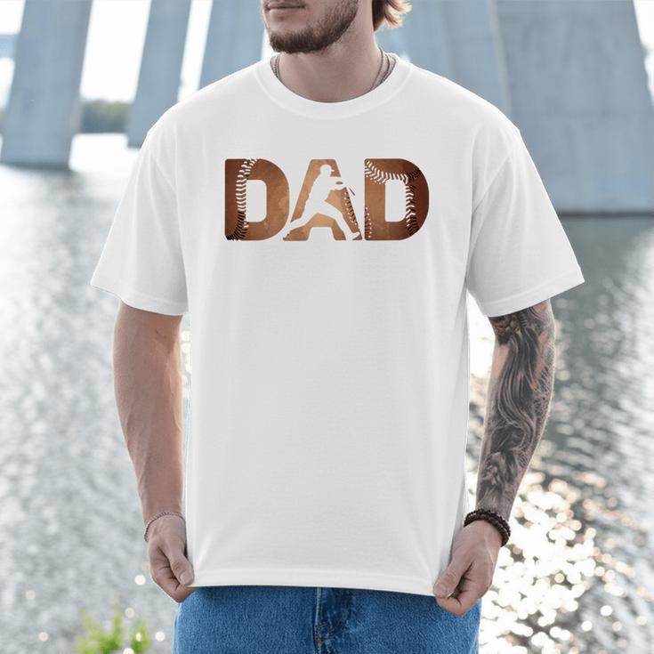 Fathers Day Baseball Player Baseball Dad Premium Men T-Shirt Fathers Day Baseball Player Baseball Dad Premium Men T-Shirt