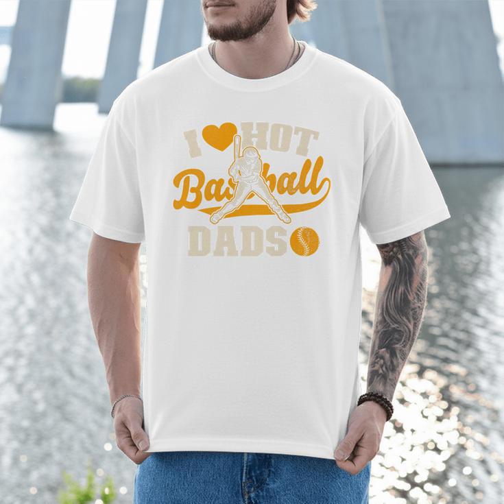 I Love Hot Baseball Dads Baseball Lovers Players Premium Men T-Shirt I Love Hot Baseball Dads Baseball Lovers Players Premium Men T-Shirt