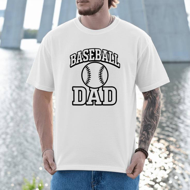 Minimalist Baseball Dad Men T-Shirt Minimalist Baseball Dad Men T-Shirt