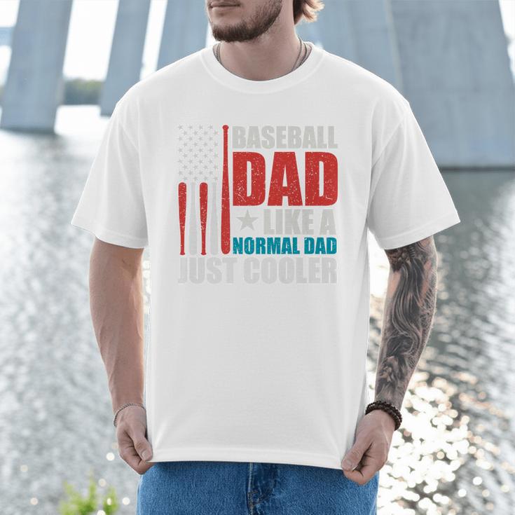 Patriotic Baseball Dad Father's Day American Flag Premium Men T-Shirt Patriotic Baseball Dad Father's Day American Flag Premium Men T-Shirt