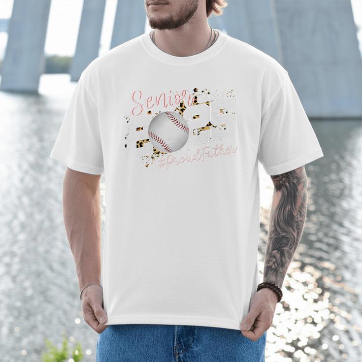 Proud Father Of A 2025 Senior Baseball Dad Graduation Premium Men T-Shirt
