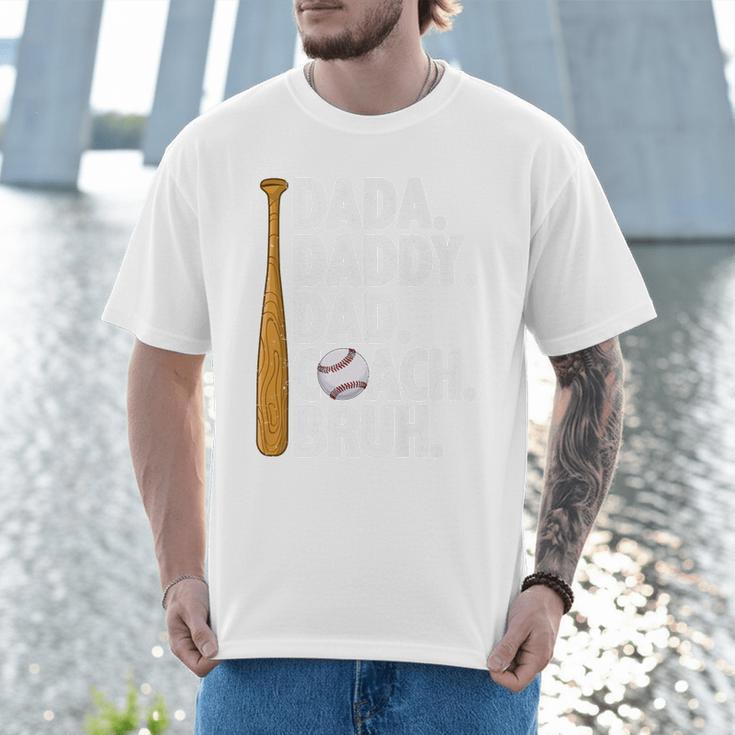 Retro Dada Daddy Dad Coach Bruh Baseball Dad Fathers Day Men Premium Men T-Shirt Retro Dada Daddy Dad Coach Bruh Baseball Dad Fathers Day Men Premium Men T-Shirt