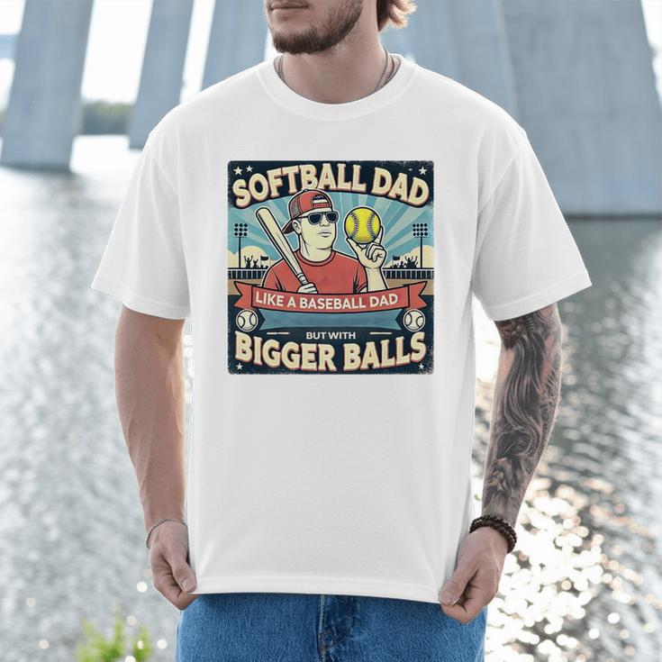 Softball Dad Like a Baseball Dad Gift Men Premium Men T-Shirt Softball Dad Like a Baseball Dad Gift Men Premium Men T-Shirt