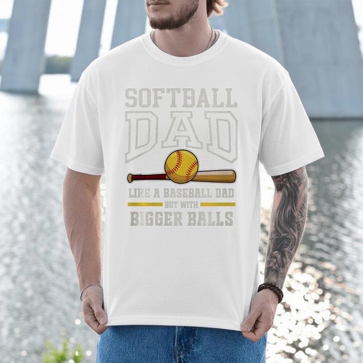 Softball Dad Tees Like Baseball Dad But Bigger Balls Premium Tri-Blend Men T-Shirt Softball Dad Tees Like Baseball Dad But Bigger Balls Premium Tri-Blend Men T-Shirt