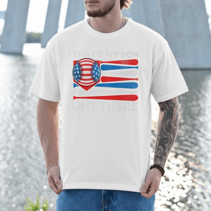 That's My Son Out There Baseball Dad For Men 4th Of July Men Premium Men T-Shirt That's My Son Out There Baseball Dad For Men 4th Of July Men Premium Men T-Shirt