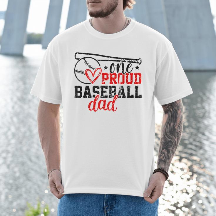 Vintage One Proud Baseball Dad Sporty Humor Men T-Shirt Vintage One Proud Baseball Dad Sporty Humor Men T-Shirt