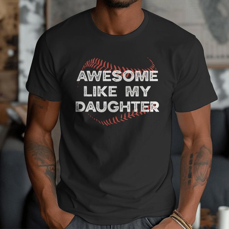 Awesome Like My Daughter Baseball Dad Men T-Shirt