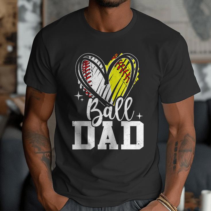 Ball Dad Softball Baseball Dad Daddy Men T-Shirt Ball Dad Softball Baseball Dad Daddy Men T-Shirt