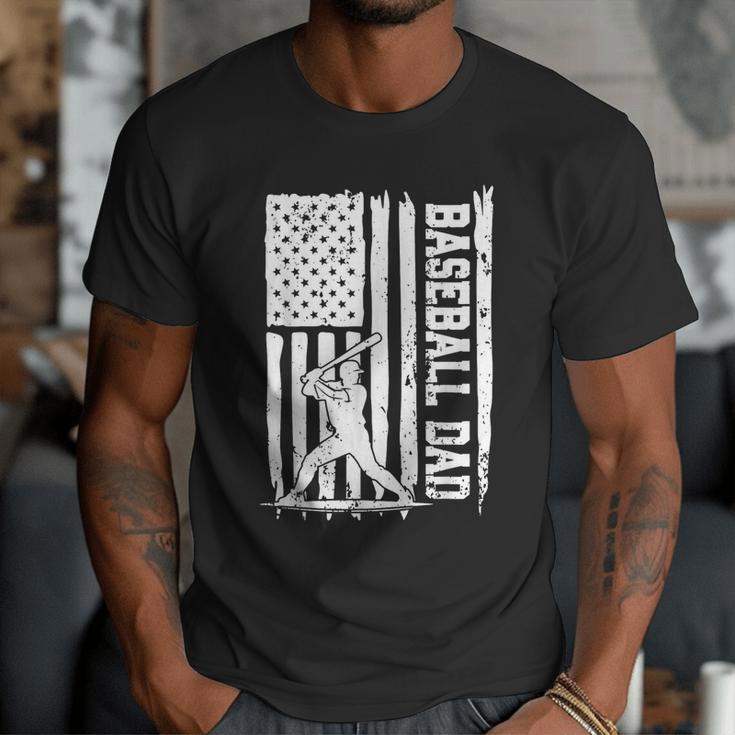 Baseball Dad American Flag Papa Daddy Happy Father's Day Men T-Shirt Baseball Dad American Flag Papa Daddy Happy Father's Day Men T-Shirt