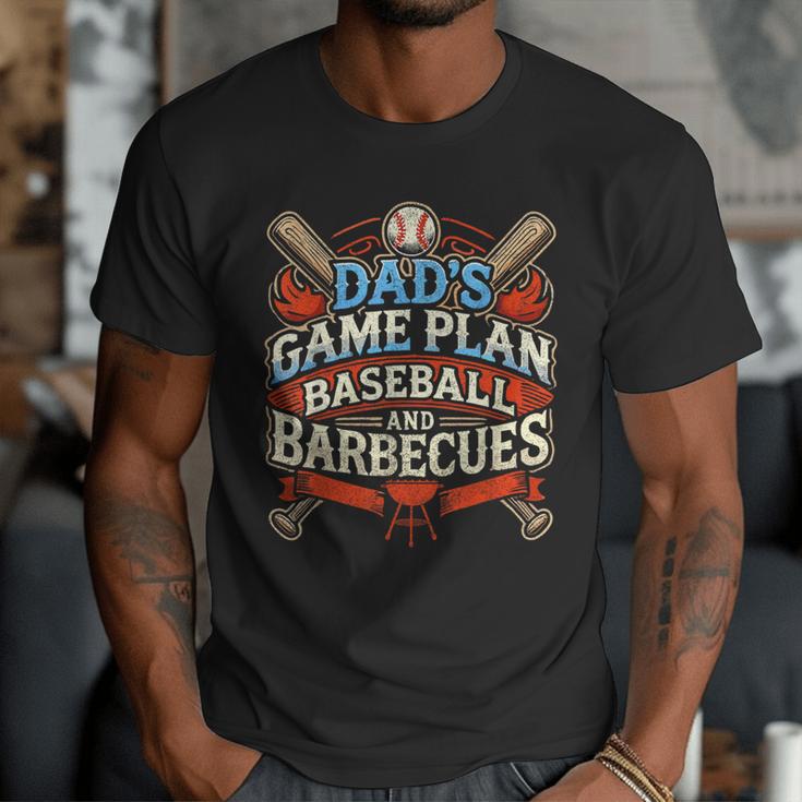 Baseball Dad BBQ Grill Dad's Game Plan Baseball & Barbecues Men T-Shirt Baseball Dad BBQ Grill Dad's Game Plan Baseball & Barbecues Men T-Shirt