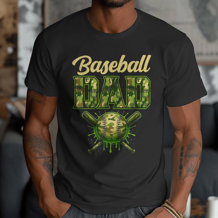 Baseball Dad Camo Ice Cream Baseball Father's Day Men T-Shirt Baseball Dad Camo Ice Cream Baseball Father's Day Men T-Shirt